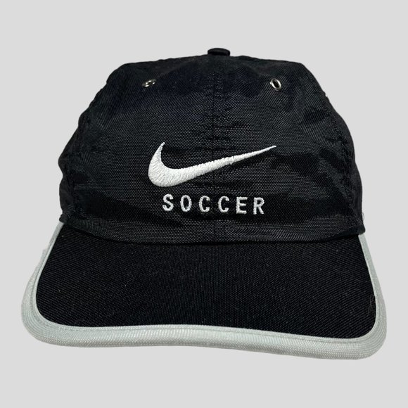 Nike Other - Vintage Nike Soccer Hat Cap StrapBack Nylon..PreOwned  Good Condition 90’s Black